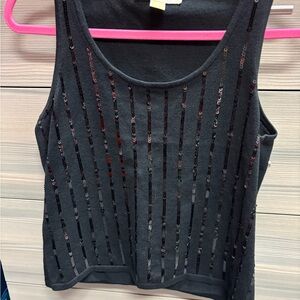 Michael Kors Black Sequin Women's twin set.